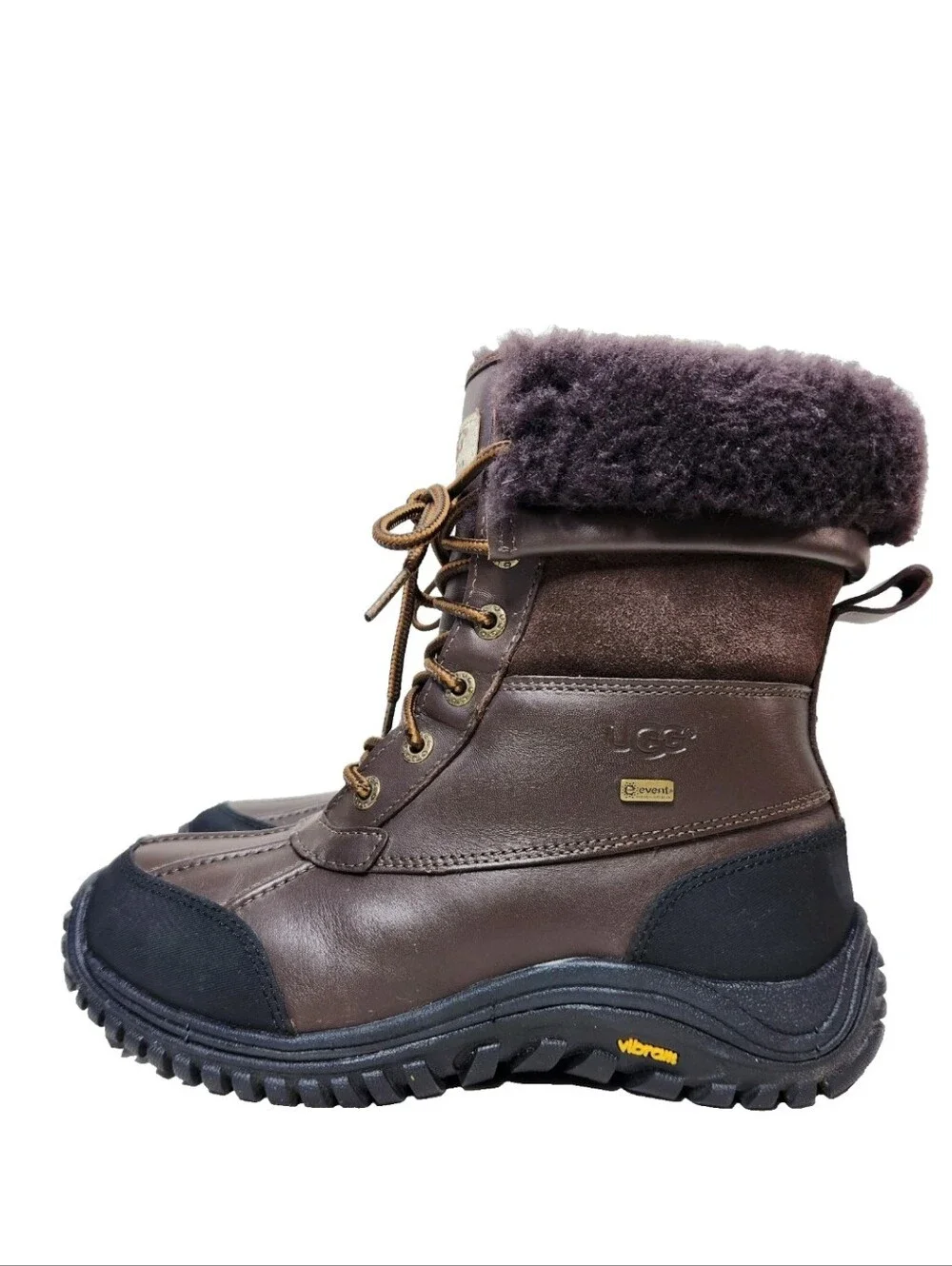 UGG Adirondack II Waterproof Winter Boots Sz 7 Event Brown Leather Suede 5446
